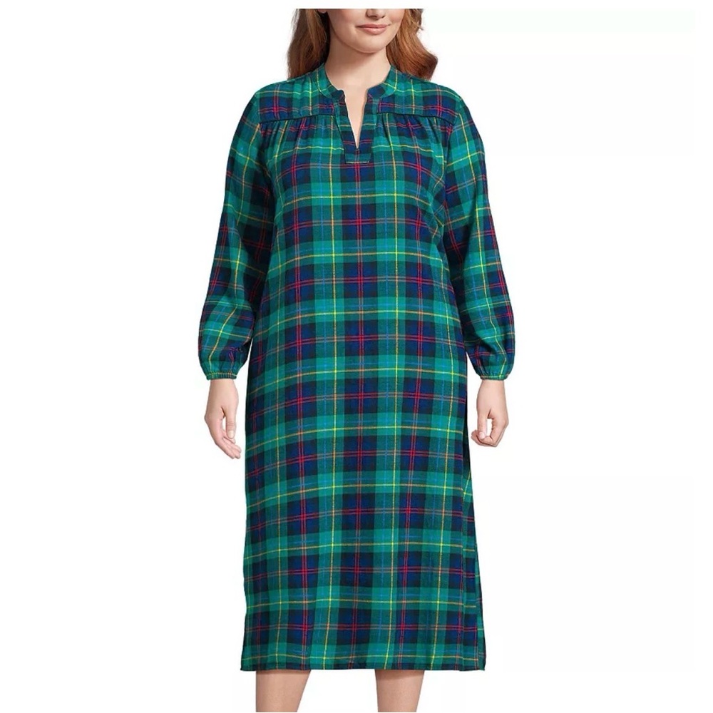 Long Sleeve Flannel Nightgown